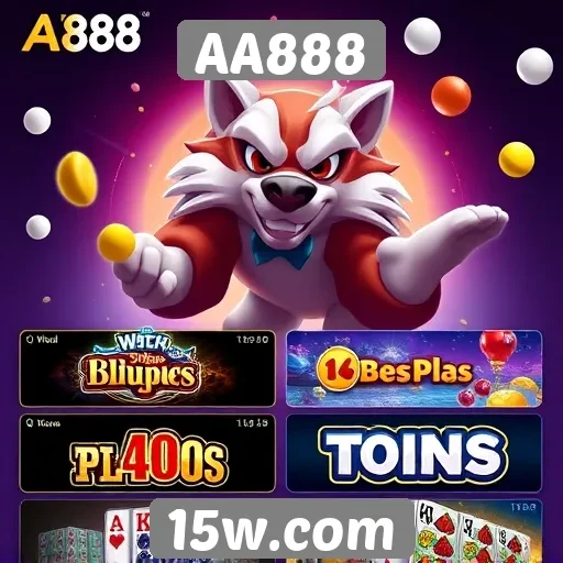Principais jogos disponíveis na plataforma AA888